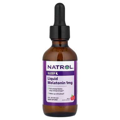 NATROL LIQUID MELATONIN BERRY 1MG X 60ML