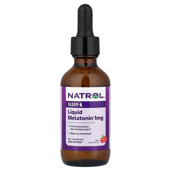 NATROL LIQUID MELATONIN BERRY 1MG X 60ML