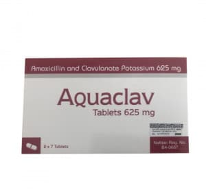 Aquaclav 625mg tablets