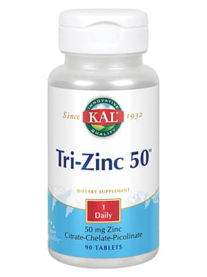 KAL TRI-ZINC 50MG X 90 TABS
