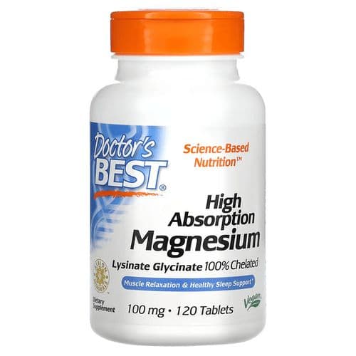 Doctor's best high absorption magnesium 120 tablets