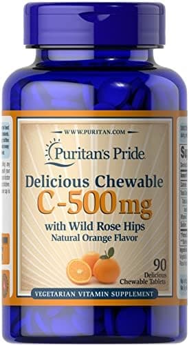 PURITAN'S PRIDE VITAMIN C 500MG X 90 CHEWABLE TABS