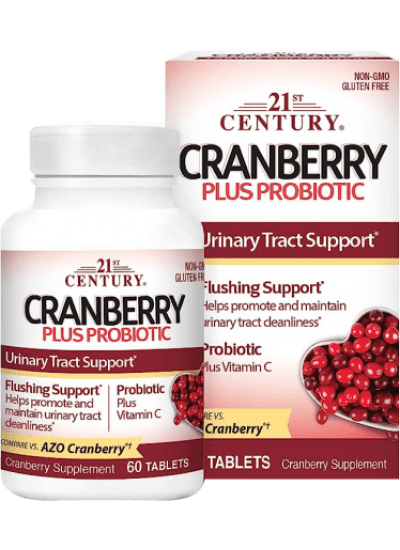 21st century cranberry plus probiotic