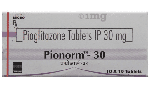 PIONORM - 30 PIOGLITAZONE TABLETS