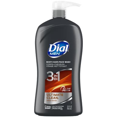 DIAL FOR MEN 3 IN 1 BODY, FACE & HAIR WASH ULTIMATE CLEAN 946ML