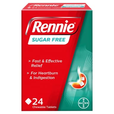RENNIE SUGAR FREE X 24 TABS