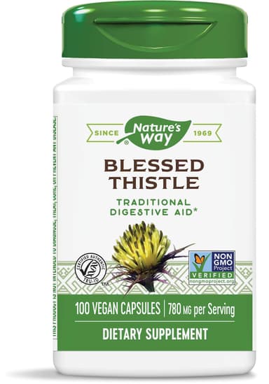 NATURE'S WAY BLESSED THISTLE 390MG X 100 VEG CAPS