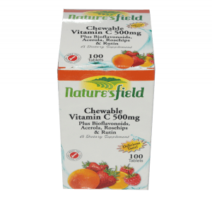 NATURE'S FIELD CHEWABLE VIT.C500MG X100 TABS(BLISTER)