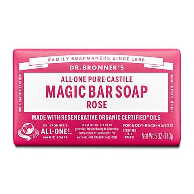 DR. BRONNER'S HEMP ROSE BAR SOAP 140G