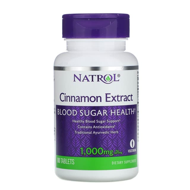 NATROL CINNAMON EXTRACT 1000MG X 80 TABS
