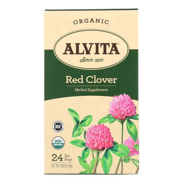 ALVITA RED CLOVER TEA X 24 TEA BAGS