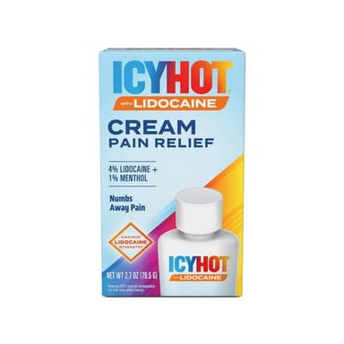 ICYHOT LIDOCAINE PLUS MENTHOL CREAM 76.5G