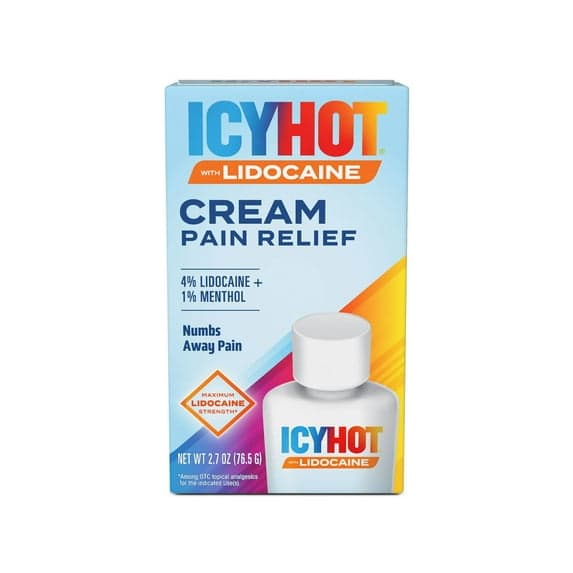 ICYHOT LIDOCAINE PLUS MENTHOL CREAM 76.5G