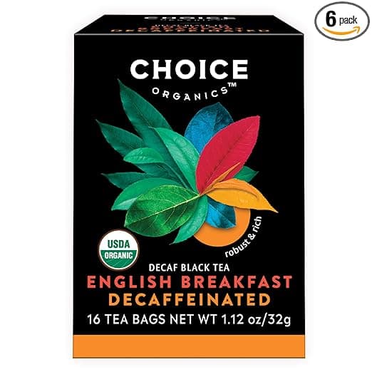 CHOICE ORGANIC BLACK TEA DECAFF