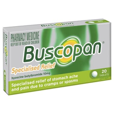 BUSCOPAN 10MG X 20 TABS