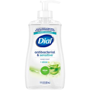 DIAL ANTIBACTERIA LIQUID HAND SOAP ALOE SCENT 325ML