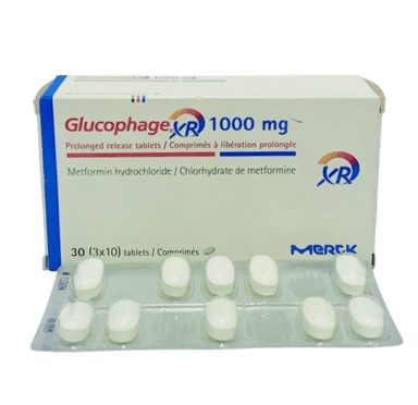 GLUCOPHAGE XR 1000MG *SACHET