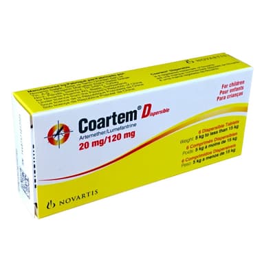 COARTEM 20/120(DISPERSIBLE TABS X6)