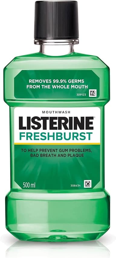 LISTERINE FRESH BURST MOUTHWASH(500ml)