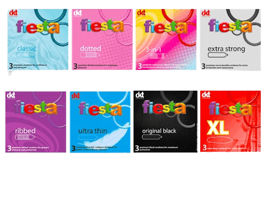 FIESTA CONDOMS ALL TYPES