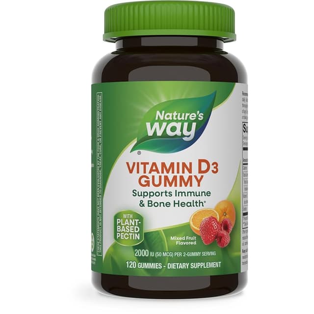 NATURE'S WAY VITAMIN D3 2000 IU(50MCG) X 120 GUMMIES