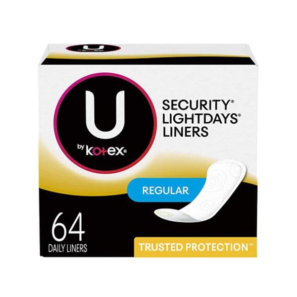 KOTEX PANTY SECURITY LIGHTDAYS LINERS REGULAR X 64