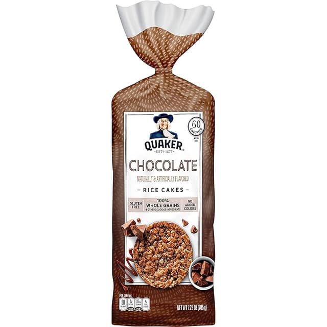 QUAKER RICE CAKES - CHOCOLATE 205G