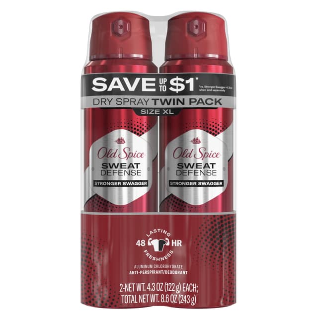 OLD SPICE SWEAT DEFENSE STRONGER SWAGGER DRY SPRAY DEODORANT