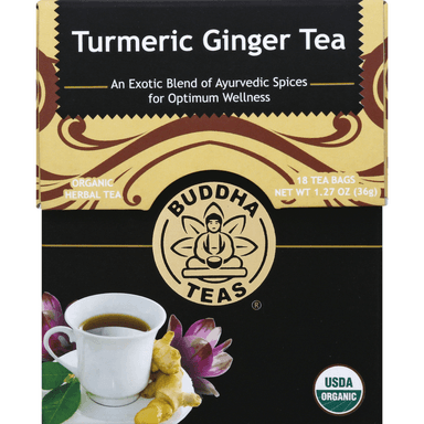 BUDDHA HEALTH ORG TURMERIC & GINGER TEA