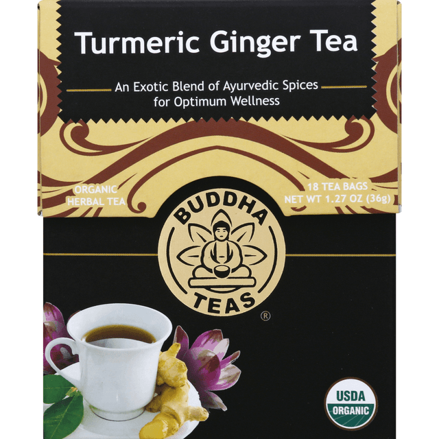 BUDDHA HEALTH ORG TURMERIC & GINGER TEA