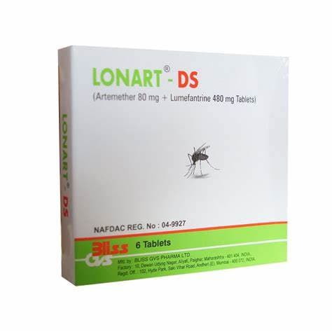LONART DS 80MG/480MG X 6 TABS