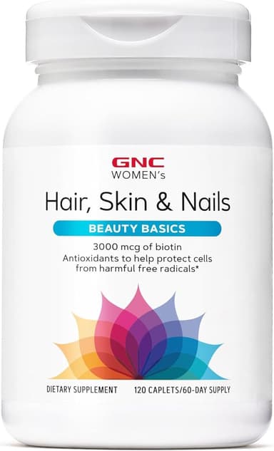 GNC WOMEN'S HAIR, SKIN & NAILS MULTIVITAMIN 3000MCG X 120 CAPLETS