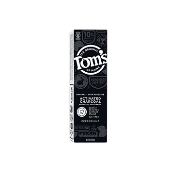 TOMS ACTIVATED CHARCOAL PEPPERMINT
