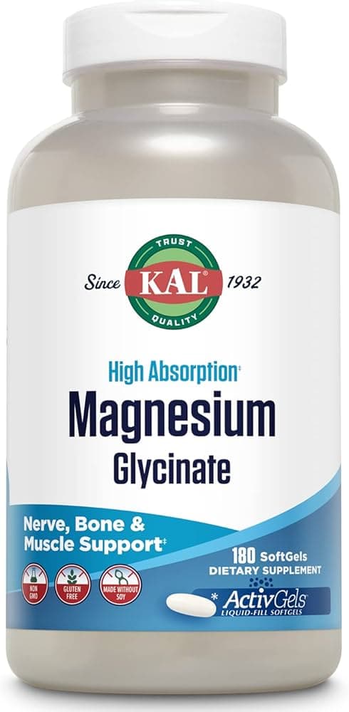 KAL MAGNESIUM GLYCINATE ACTIVE GELS 315MG X 180 TABS