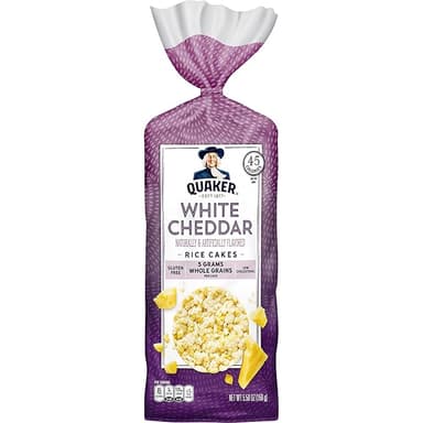 QUAKER RICE CAKES - WHITE CHEDDAR 156G
