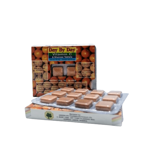 DAY BY DAY VITAMIN C & GLUCOSE TABLETS