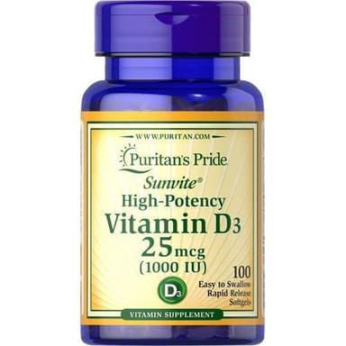 PURITAN'S PRIDE VITAMIN D3 1000IU