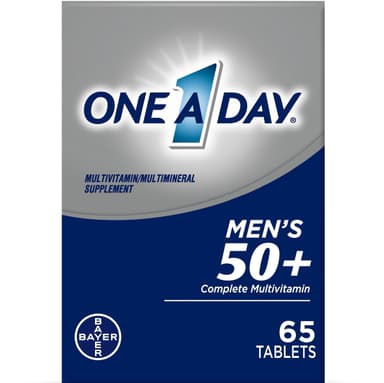 ONE A DAY MEN'S 50+ COMPLETE MULTIVITAMIN X 65 TABS