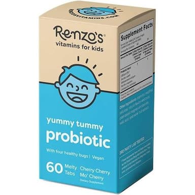 Renzo's vitamins for kids yummy tummy probiotic 60 melty tablets(1)
