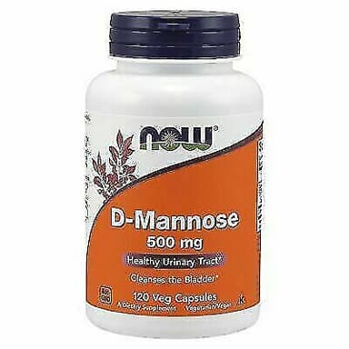 Now D-Mannose Urinary support 500mg 60 capsules