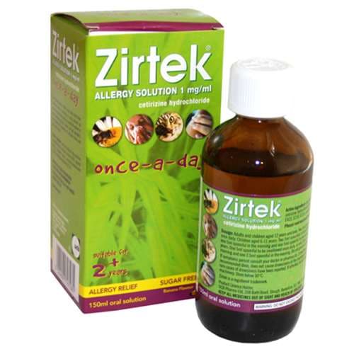 ZIRTEK ALLERGY SOLUTION X 150ML