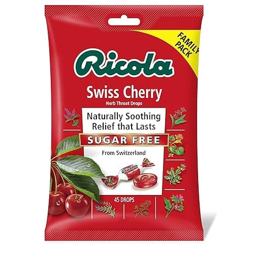RICOLA SWISS CHERRY SUGAR FREE X 45 DROPS