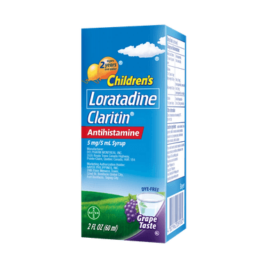 CLARITIN LORATADINE CHILDREN'S SYRUP 5MG/5ML X 60ML