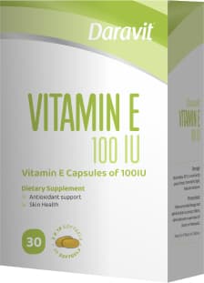 DARAVIT VITAMIN E 100IU X 30 SOFTGELS