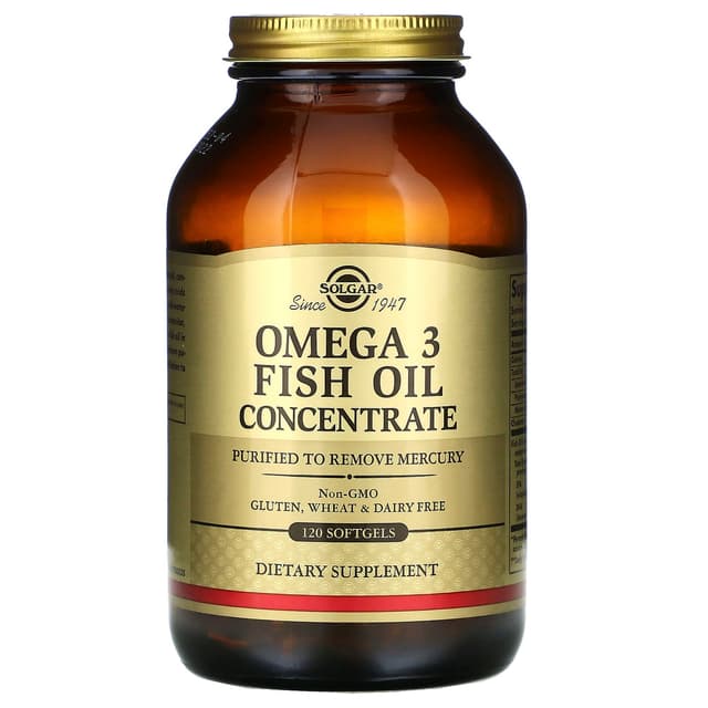 SOLGAR OMEGA 3 FISH OIL CONCENTRATE 120 SOFTGELS