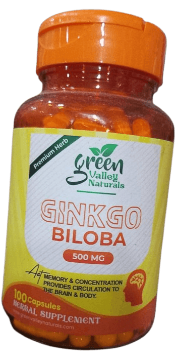 Green valley naturals ginkgo biloba 500mg 100 capsules