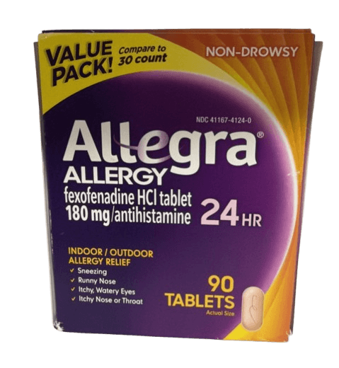 ALLEGRA ALLERGY NON-DROWSY 180MG X 90 TABS