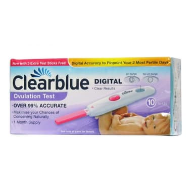 CLEAR BLUE OVULATION TEST(DIGITAL) X10 STRIPS(PACK)
