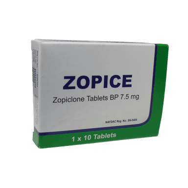 Zopice zopiclone 7.5mg pack
