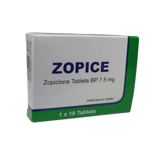 Zopice zopiclone 7.5mg pack